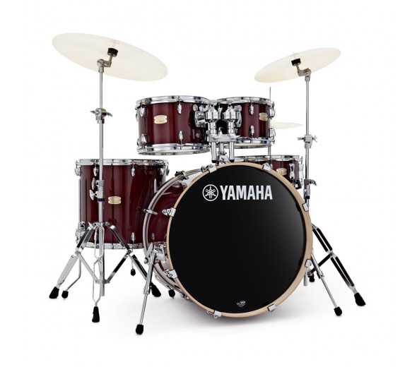 Yamaha Stage Custom Birch Cranberry Red com Hardware 22'' Yamaha Stage Custom Birch Cranberry Red com Hardware 22''